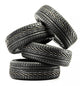 Four New Black Tires Wall Decal