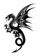 Black Dragon Wall Decal