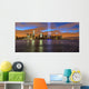 New York City skyline with 9-11 tribute light Wall Mural