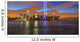 New York City skyline with 9-11 tribute light Wall Mural
