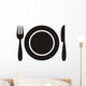 Restaurant menu icon Wall Decal