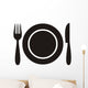 Restaurant menu icon Wall Decal