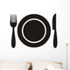 Restaurant menu icon Wall Decal