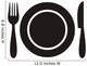 Restaurant menu icon Wall Decal