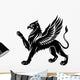 Standing griffin with lifted paw Wall Decal