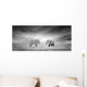 Elephant Wall Decal Panoramic
