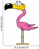 Cartoon Flamingo Happy Wall Decal