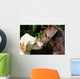 kissing dogs Wall Mural