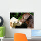 kissing dogs Wall Mural