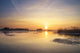 Sunrise On River Wall Decal