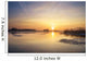 Sunrise on river Wall Mural