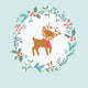 Christmas Deer Wall Decal
