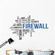Word Cloud Firewall Wall Decal