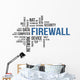 Word Cloud Firewall Wall Decal