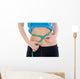 Fitness Concept Girl with Wall Decal