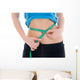 Fitness Concept Girl with Wall Decal