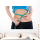 Fitness Concept Girl with Wall Decal