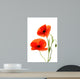 Red Poppies Wall Decal