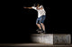 Boy Doing Skateboard Trick In Skate Park On Night Wall Decal