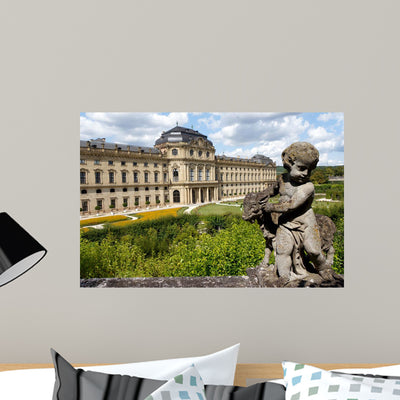 Residenz W&uuml;rzburg Wall Decal shown on a wall