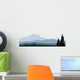 silhouette of coniferous forests for you design Wall Mural