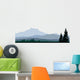 silhouette of coniferous forests for you design Wall Mural