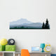 silhouette of coniferous forests for you design Wall Mural