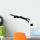 young man swimmer swimming  silhouette Wall Decal