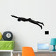 young man swimmer swimming  silhouette Wall Decal