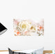 roses flower wedding background Wall Mural