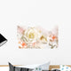 roses flower wedding background Wall Mural