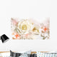roses flower wedding background Wall Mural
