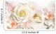 roses flower wedding background Wall Mural