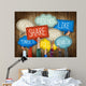 Hands Holding Speech Bubbles Wall Decal