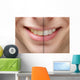 young man smile before and after teeth whitening Wall Mural