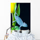 Chameleon & Tulip Wall Mural