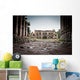 War devastation fear , scenery, wet, dirty, home town Wall Mural