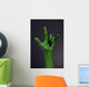 Green Hand with Black Wall Decal