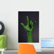 Green Hand with Black Wall Decal