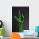 Green Hand with Black Wall Decal
