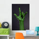 Green Hand with Black Wall Decal