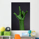 Green Hand with Black Wall Decal