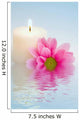 Flower and Candle Water Wall Decal