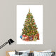 Christmas Tree with Presents Wall Decal
