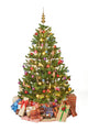 Christmas Tree with Presents Wall Decal
