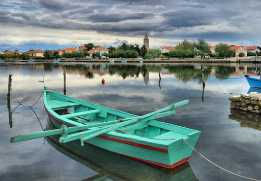 Croatia Boat Scene Wall Decal