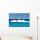 Boat trip on the water scooter. Wall Mural
