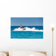 Boat trip on the water scooter. Wall Mural