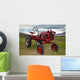 Retro Tractor Iceland Field Wall Decal