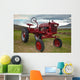 Retro Tractor Iceland Field Wall Decal